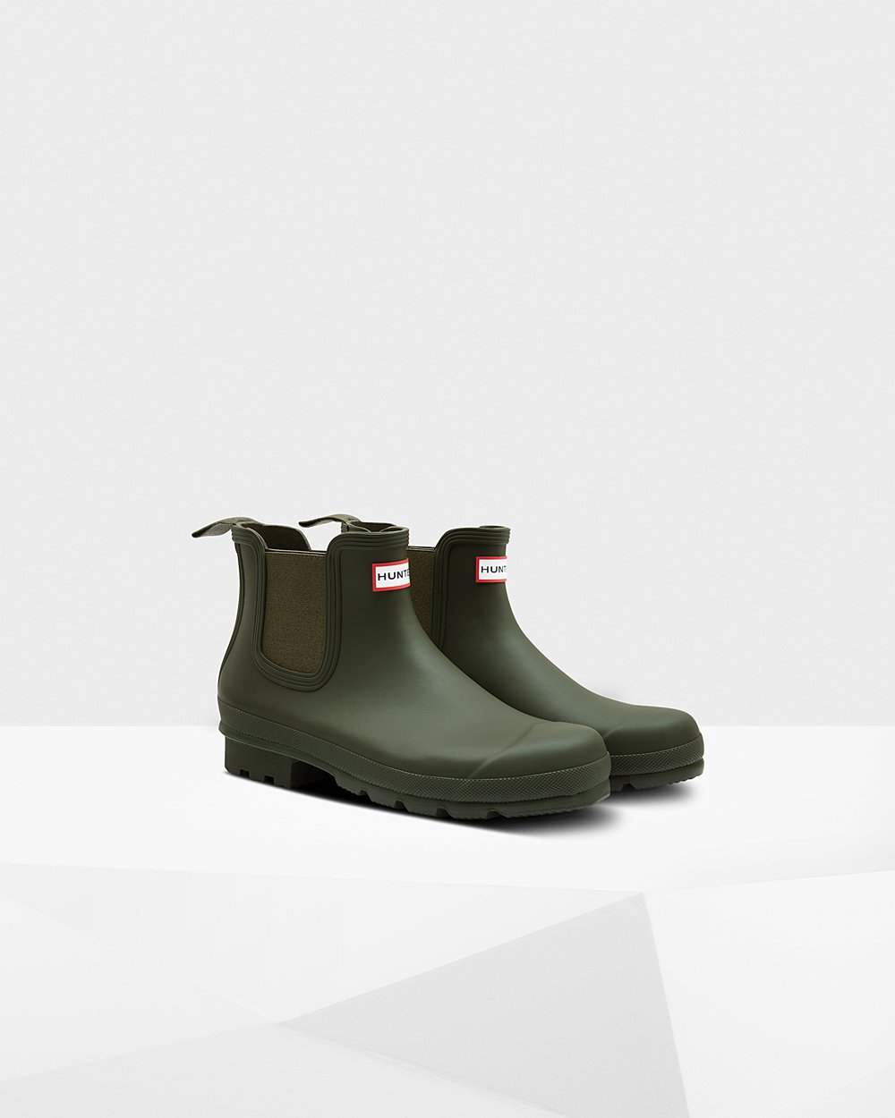 Botas Chelsea Hunter Hombre Original - Verde Oscuro Oliva - Argentina 8125OISXM